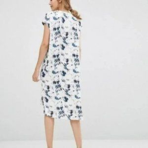 ASOS Just  Female marble print button down dress